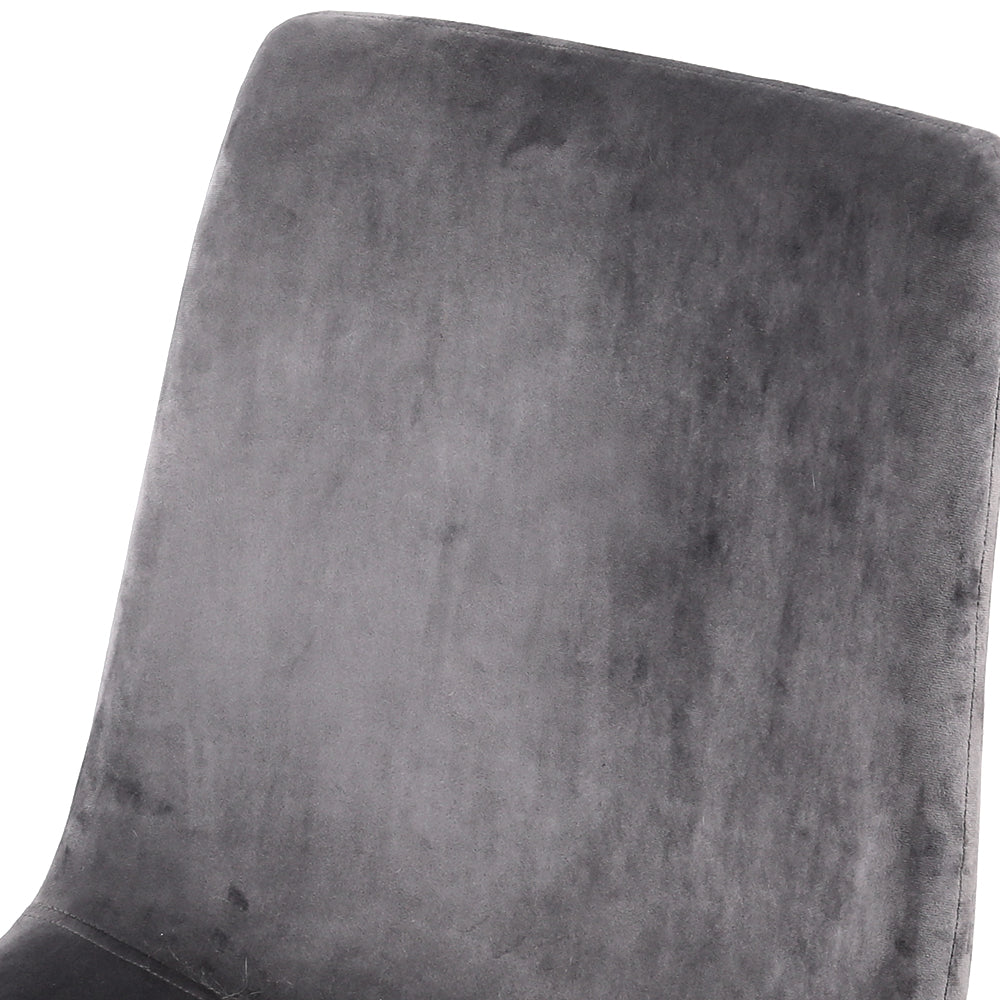 Orwell Velvet Dining Chair Set of 4 – Grey