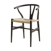 Perry Rattan Dining Chair – Black