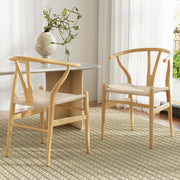 Locke Rattan Dining Chair Set of 2 – Natural