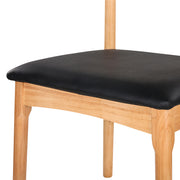 Roscoe PU Leather Dining Chair – Black