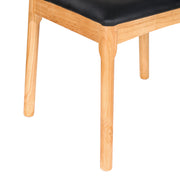 Roscoe PU Leather Dining Chair – Black