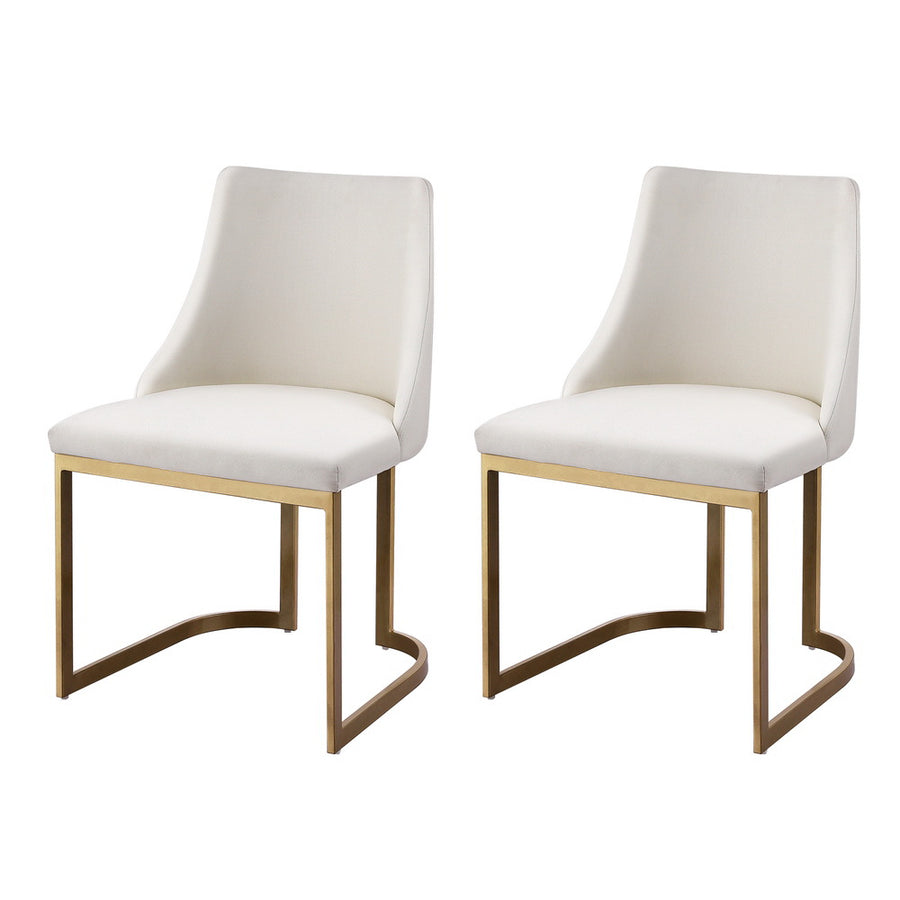 Knox Fabric Dining Chair Set of 2 – Beige