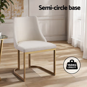 Knox Fabric Dining Chair Set of 2 – Beige
