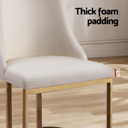 Knox Fabric Dining Chair Set of 2 – Beige