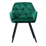 Montrose Velvet Dining Chair Set of 2 – Green