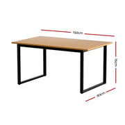 Celeste Wooden Dining Table – Black