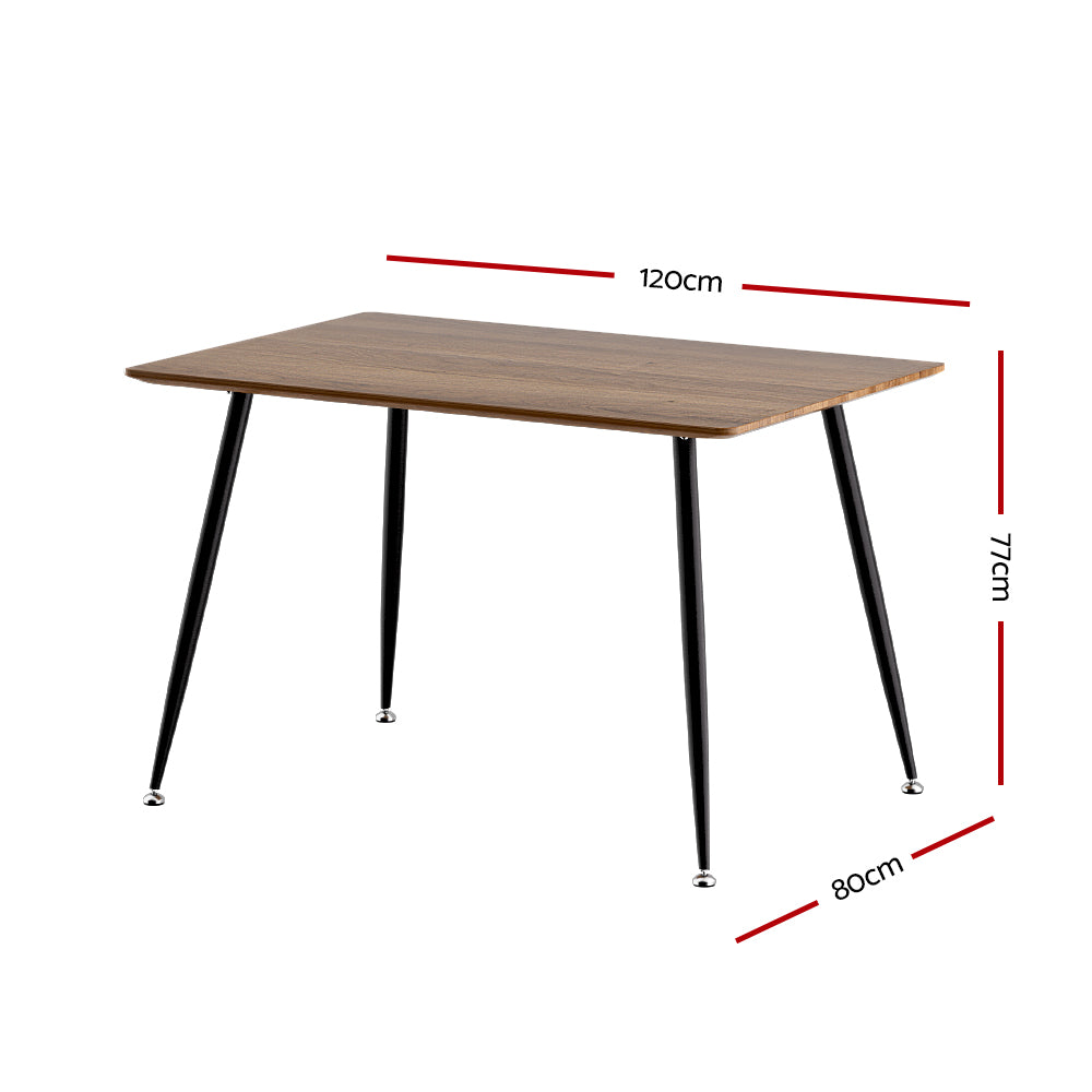 Marlowe Wooden Dining Table – Black
