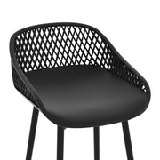 Crescent Metal Gas-Lift Bar Stool – Black