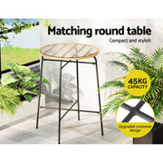 Grafton Wicker Outdoor Bistro Set – Brown
