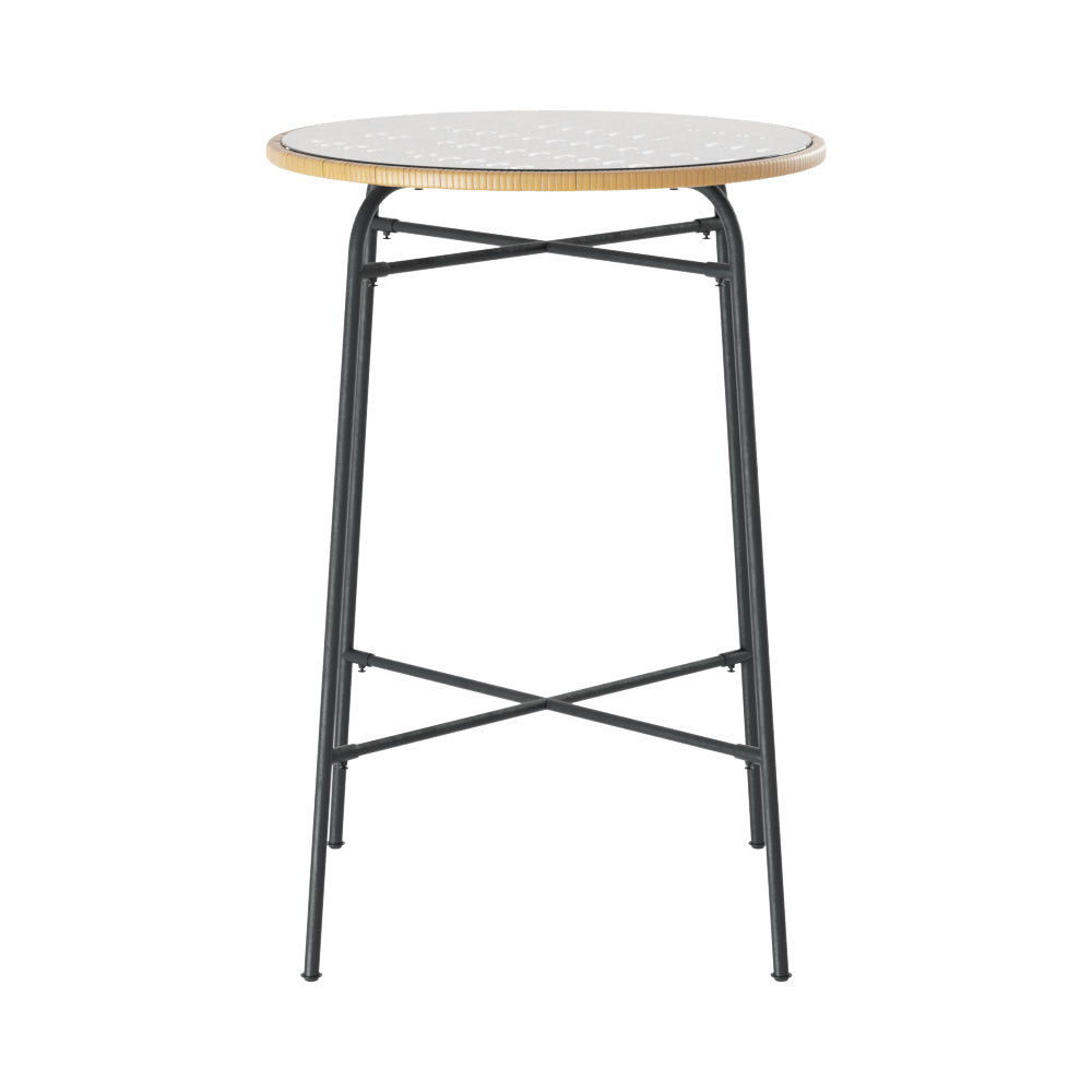 Hampton Wicker Outdoor Bar Table – Beige