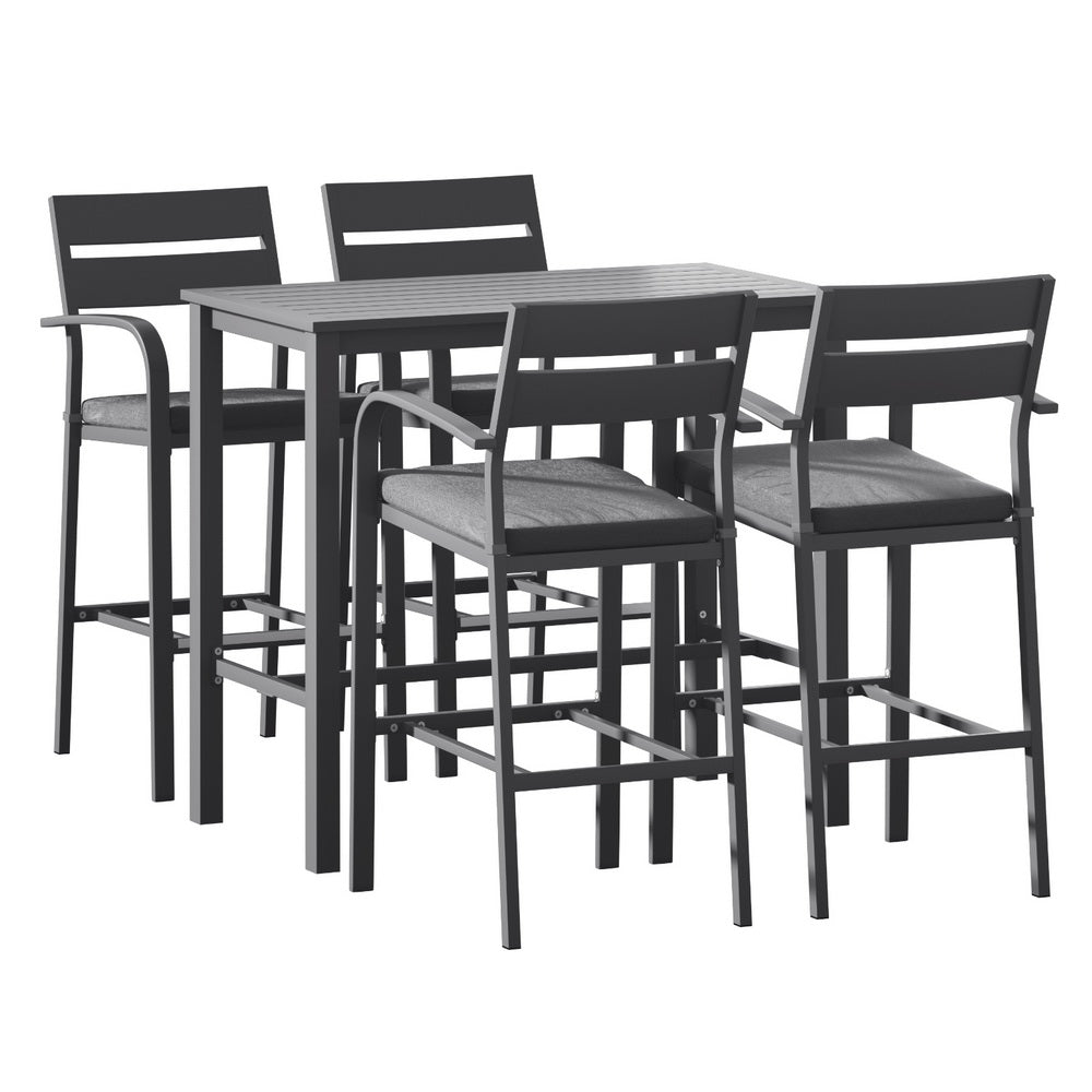 Brooklyn Outdoor Bistro Set – Dark Grey