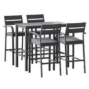 Brooklyn Outdoor Bistro Set – Dark Grey