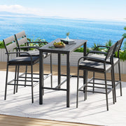 Brooklyn Outdoor Bistro Set – Dark Grey