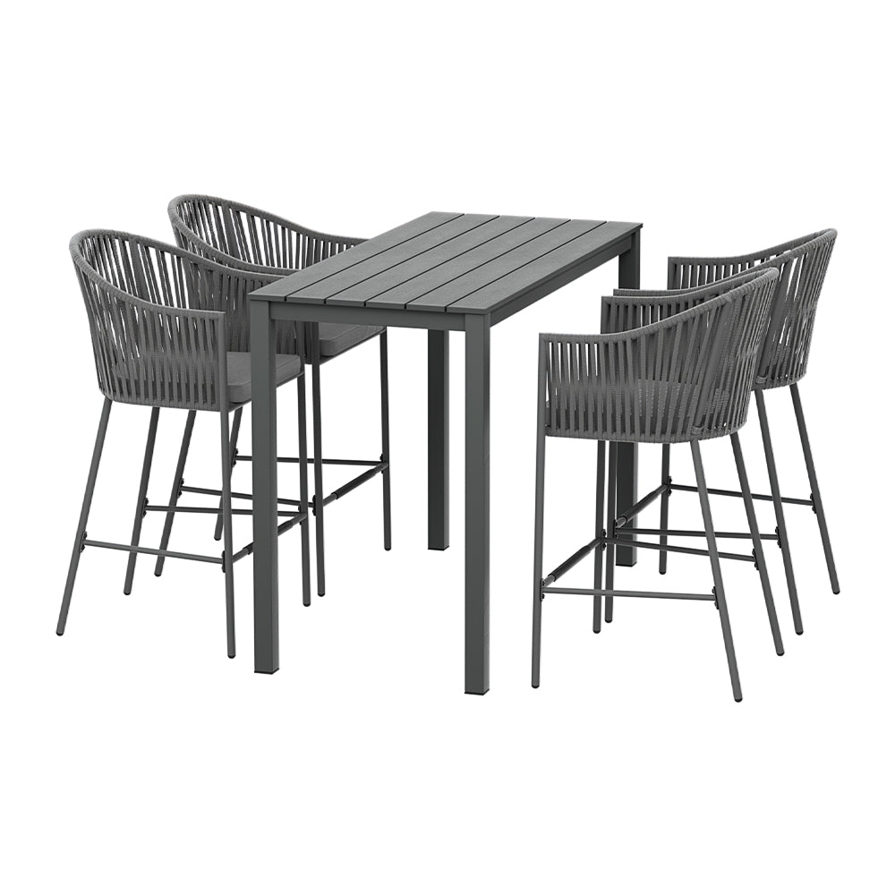 Halston Outdoor Bistro Set – Black