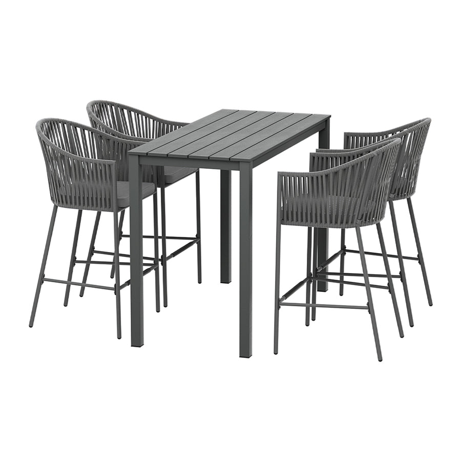 Halston Outdoor Bistro Set – Black