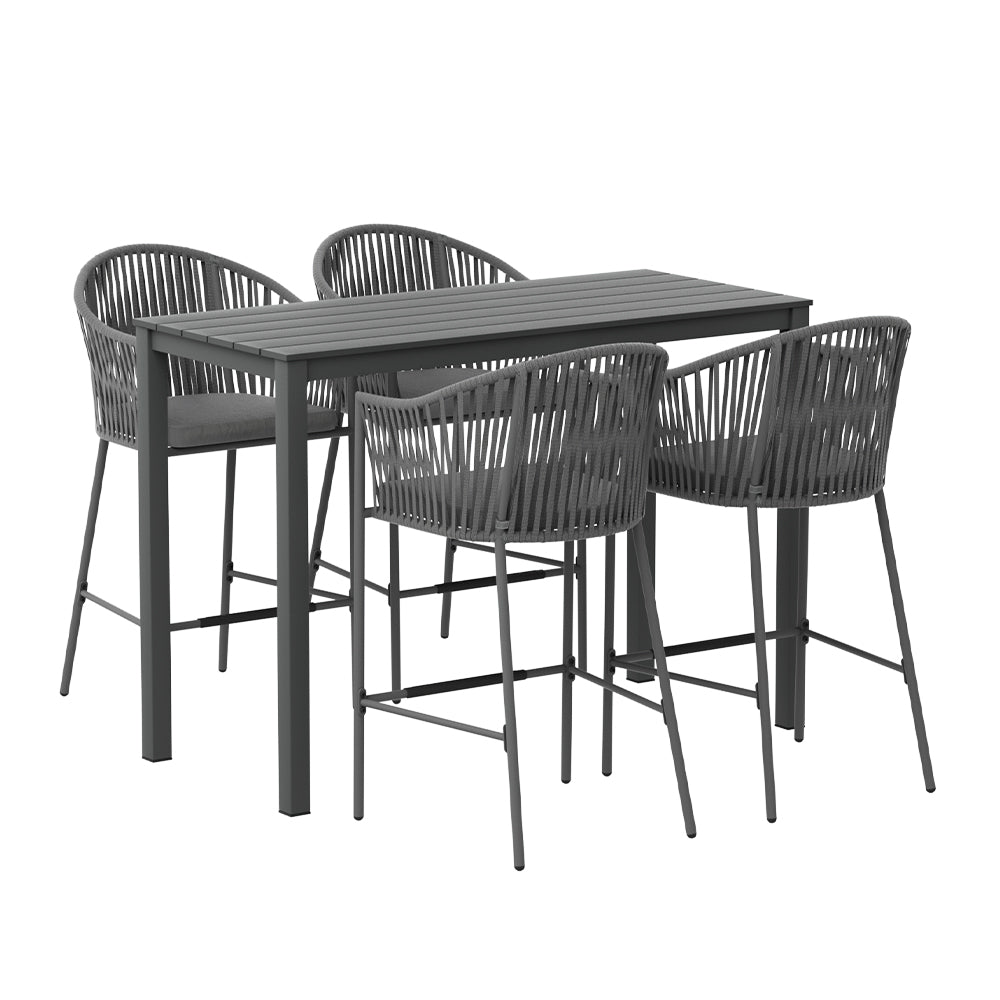 Halston Outdoor Bistro Set – Black