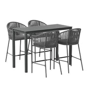 Halston Outdoor Bistro Set – Black