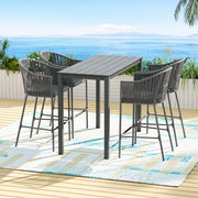 Halston Outdoor Bistro Set – Black