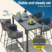 Halston Outdoor Bistro Set – Black
