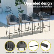 Halston Outdoor Bistro Set – Black