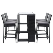 Ingram Wicker Outdoor Bistro Set – Grey