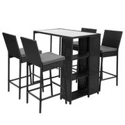 Ingram Wicker Outdoor Bistro Set – Grey