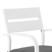 Weather-Resistant Outdoor Bistro Set – White