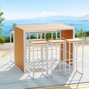 Hadley Outdoor Bistro Set – Brown