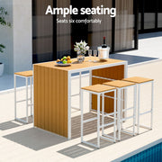 Hadley Outdoor Bistro Set – Brown