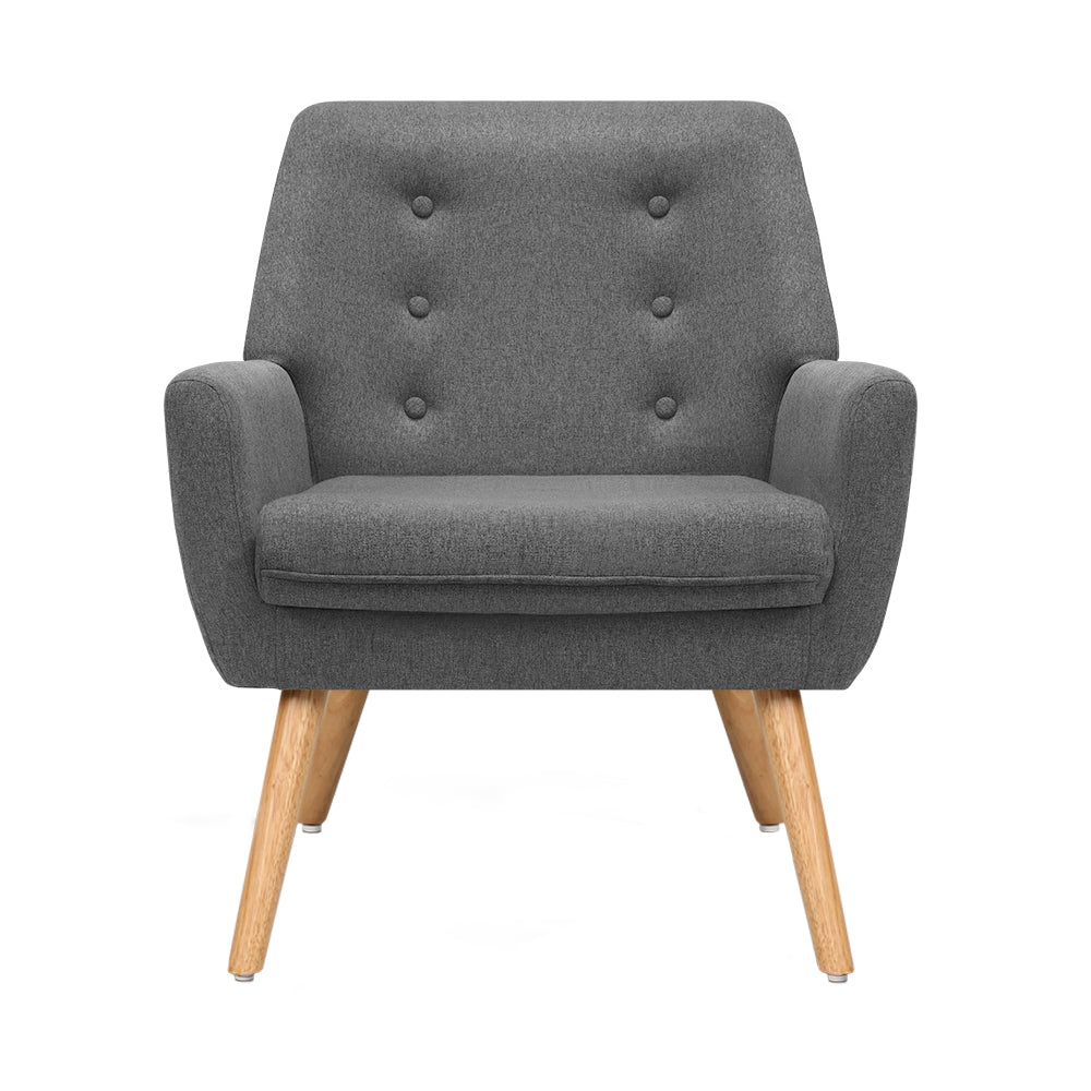 Briar Fabric Dining Armchair – Grey