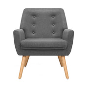 Briar Fabric Dining Armchair – Grey