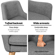 Briar Fabric Dining Armchair – Grey