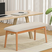 Leighton Fabric Dining Bench – Beige