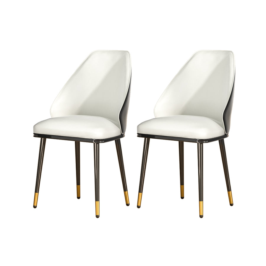Lumi PU Leather Dining Chair Set of 2 – Beige