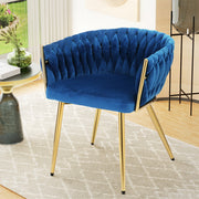 Logan Velvet Dining Chair – Blue