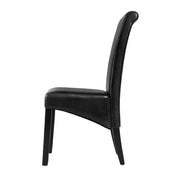 Oakley PU Leather Dining Chair Set of 2 – Black