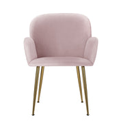 Ridley Velvet Dining Chair Set of 2 – Pink