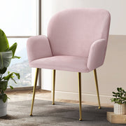 Ridley Velvet Dining Chair Set of 2 – Pink