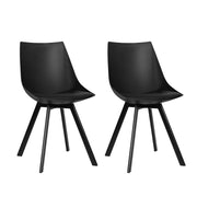 Shiloh PU Leather Dining Chair Set of 2 – Black
