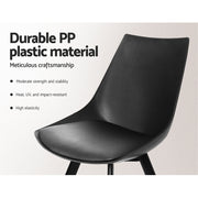 Shiloh PU Leather Dining Chair Set of 2 – Black