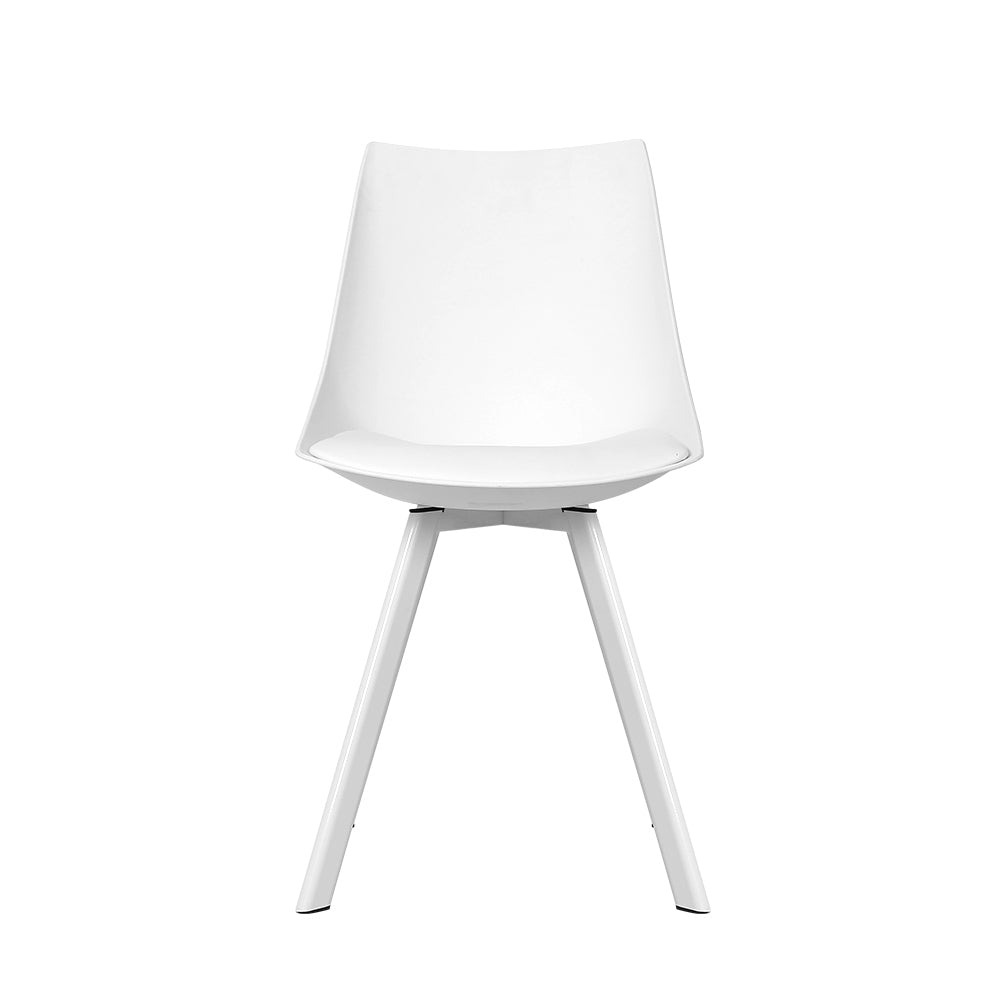 Shiloh PU Leather Dining Chair Set of 2 – White