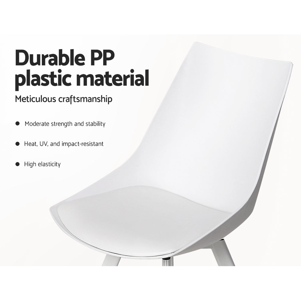 Shiloh PU Leather Dining Chair Set of 2 – White