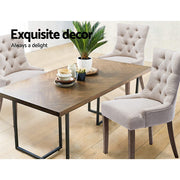 Norris Fabric Dining Chair Set of 2 – Beige