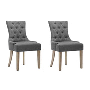Norris Fabric Dining Chair Set of 2 – Grey