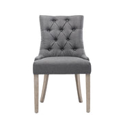 Norris Fabric Dining Chair Set of 2 – Grey
