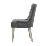 Norris Fabric Dining Chair Set of 2 – Grey
