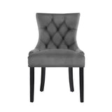 Artiss Dining Chairs Set of 2 Velvet French Provincial Grey