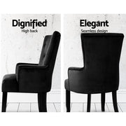 Montana Velvet Dining Chair – Black