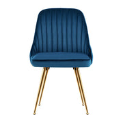 Merritt Velvet Dining Chair Set of 2 – Blue