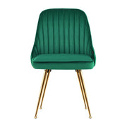 Merritt Velvet Dining Chair Set of 2 – Green